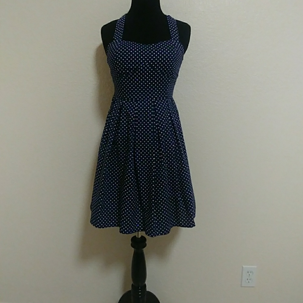 Polka Dot Halter Dress